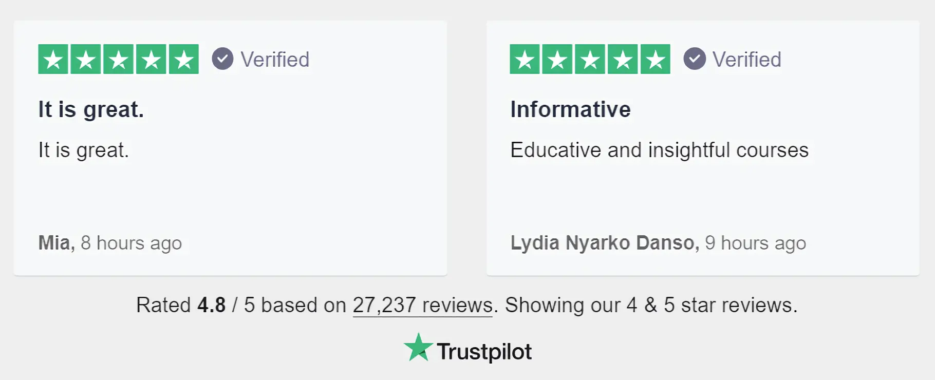 TrustPilot Customer Review