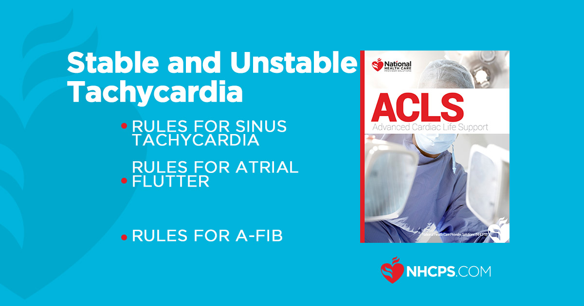 ACLS Stable and Unstable Tachycardia Guide