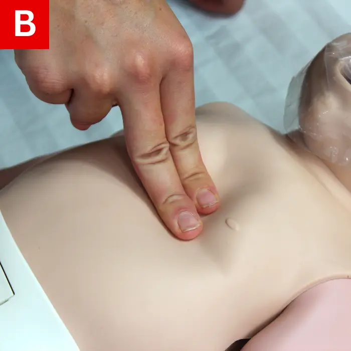 CPR on an infant