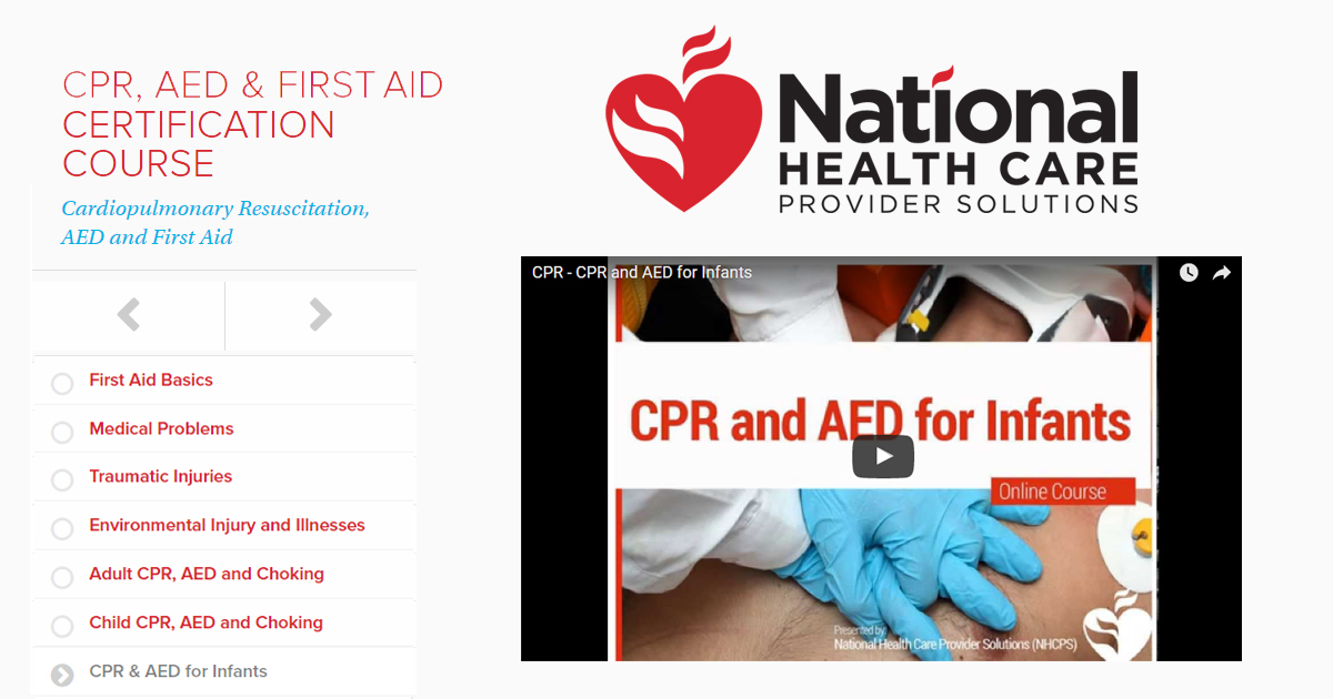 CPR & AED Use For Infants - Lesson 7