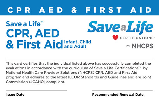 Online CPR AED First Aid Certification