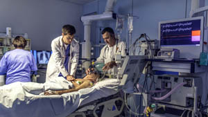 doctors and nurses performing cpr