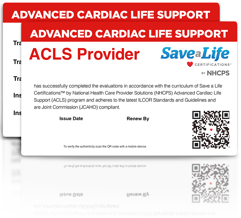 ACLS Provider Card