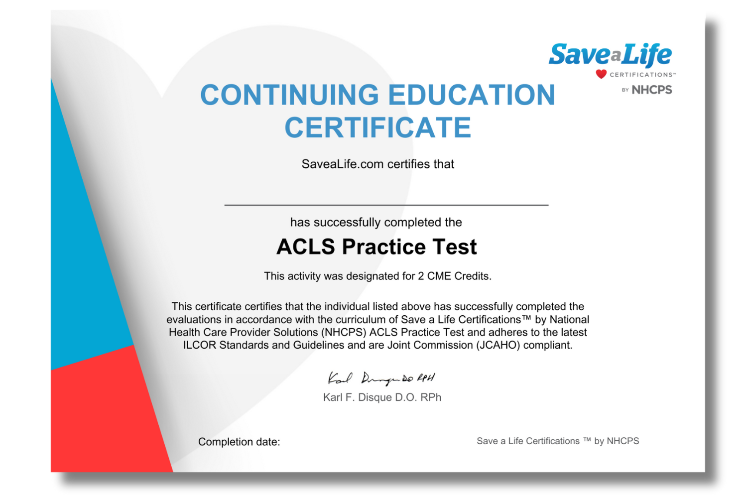 ACLS PT Cert with Shadow