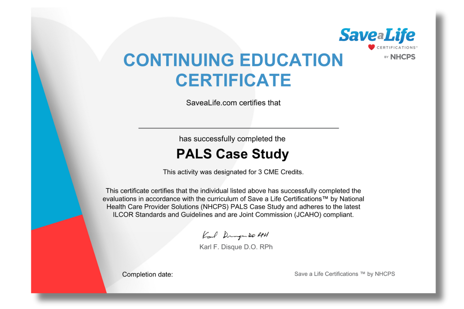PALS Case Study Cert with Shadow